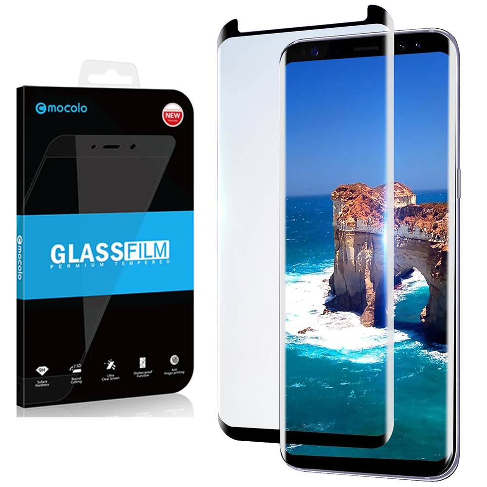 Hartowane Szkło MOCOLO 3D Case Friendly | Czarne do Samsung Galaxy S8