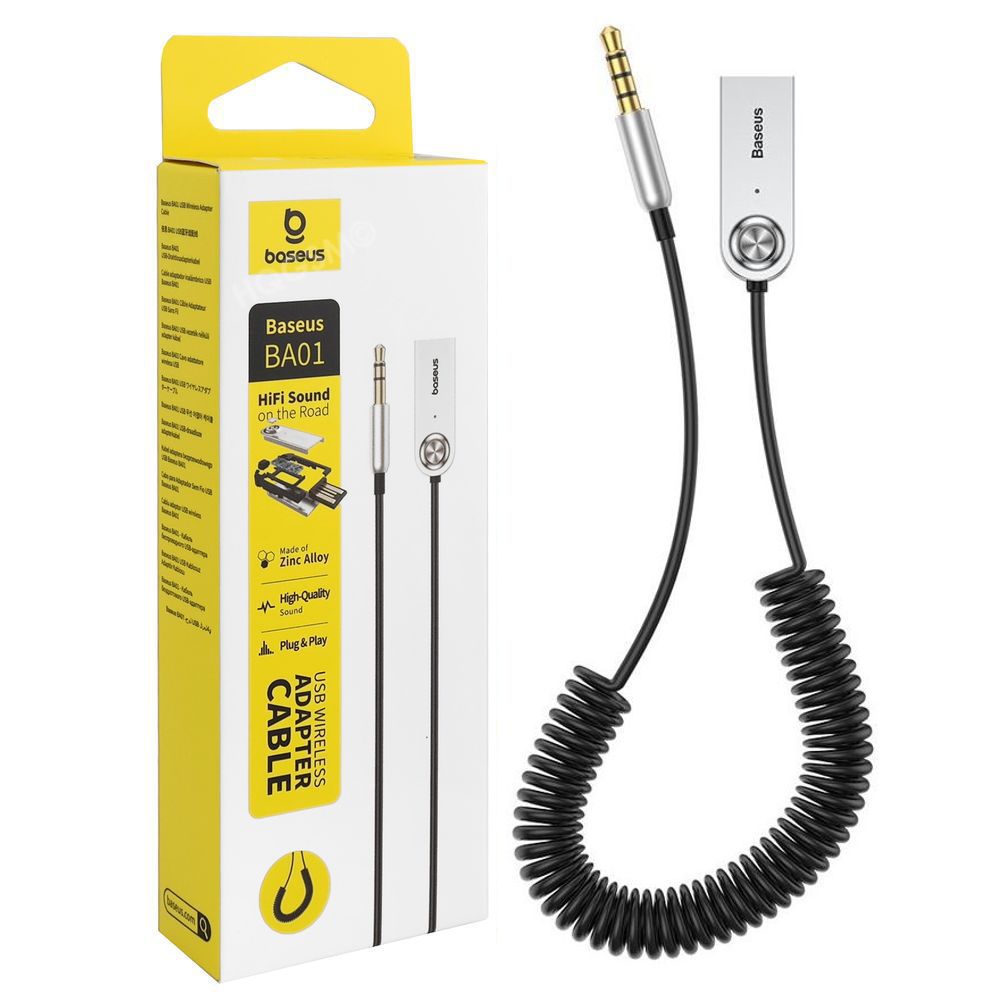 Baseus | Mini Transmiter Odbiornik Bluetooth 5.0 | USB Audio Jack 3.5mm
