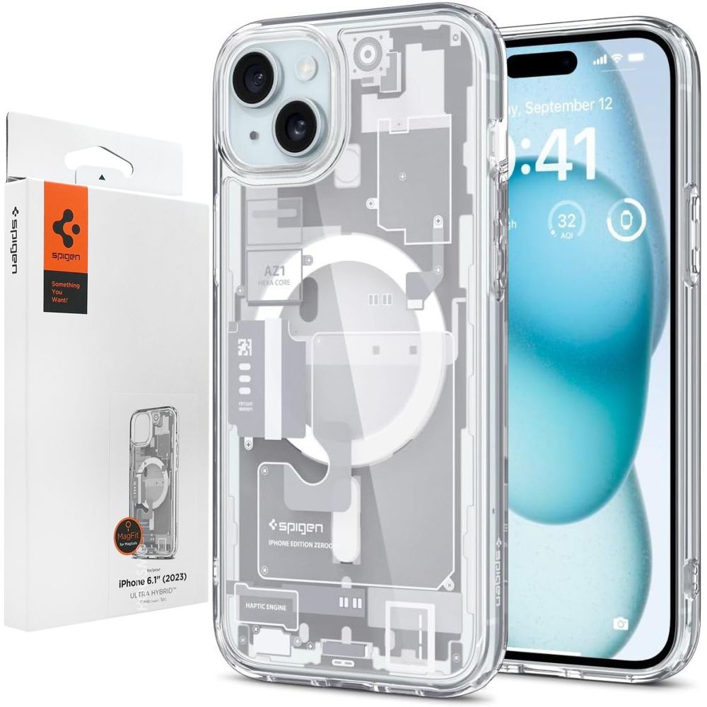 Etui SPIGEN Ultra Hybrid MAG | Zero One do Apple iPhone 15 |