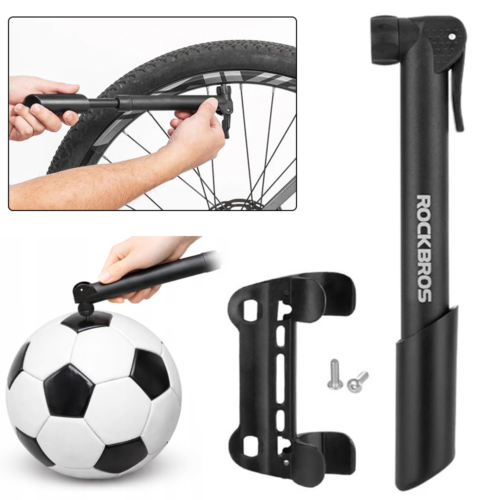 RockBros | Mini Pompka Rowerowa z Uchwytem | Presta Schrader 5.5bar