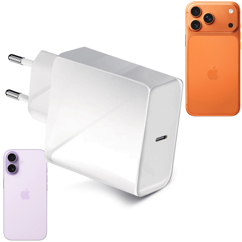 Forcell | Szybka Ładowarka Sieciowa USB-C PD QC 4.0 | 45W | Biała do Apple iPhone 17 / Air / Pro / Pro Max