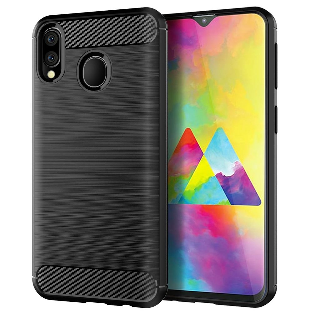 Samsung Galaxy M20 | Etui CARBON Soft Case | Coal Black