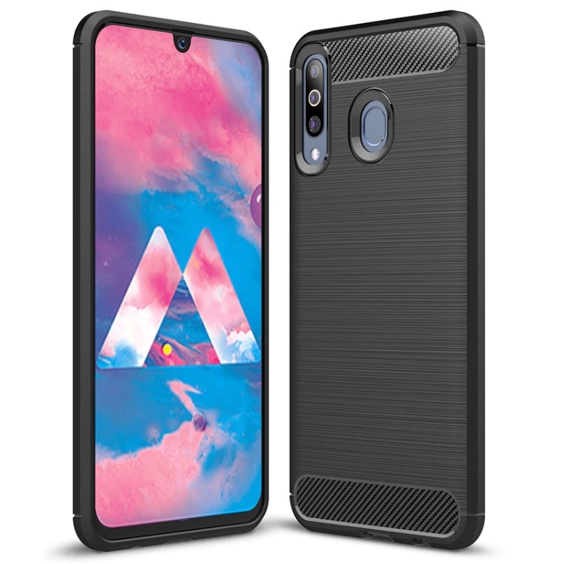 Samsung Galaxy M30 | Etui CARBON Soft Case | Coal Black