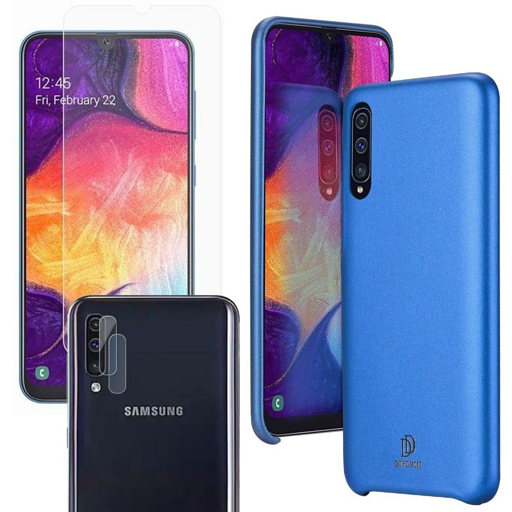 Samsung Galaxy A50 / A30s | Etui DUX DUCIS Skin Lite | Niebieskie + SZKŁO + Aparat