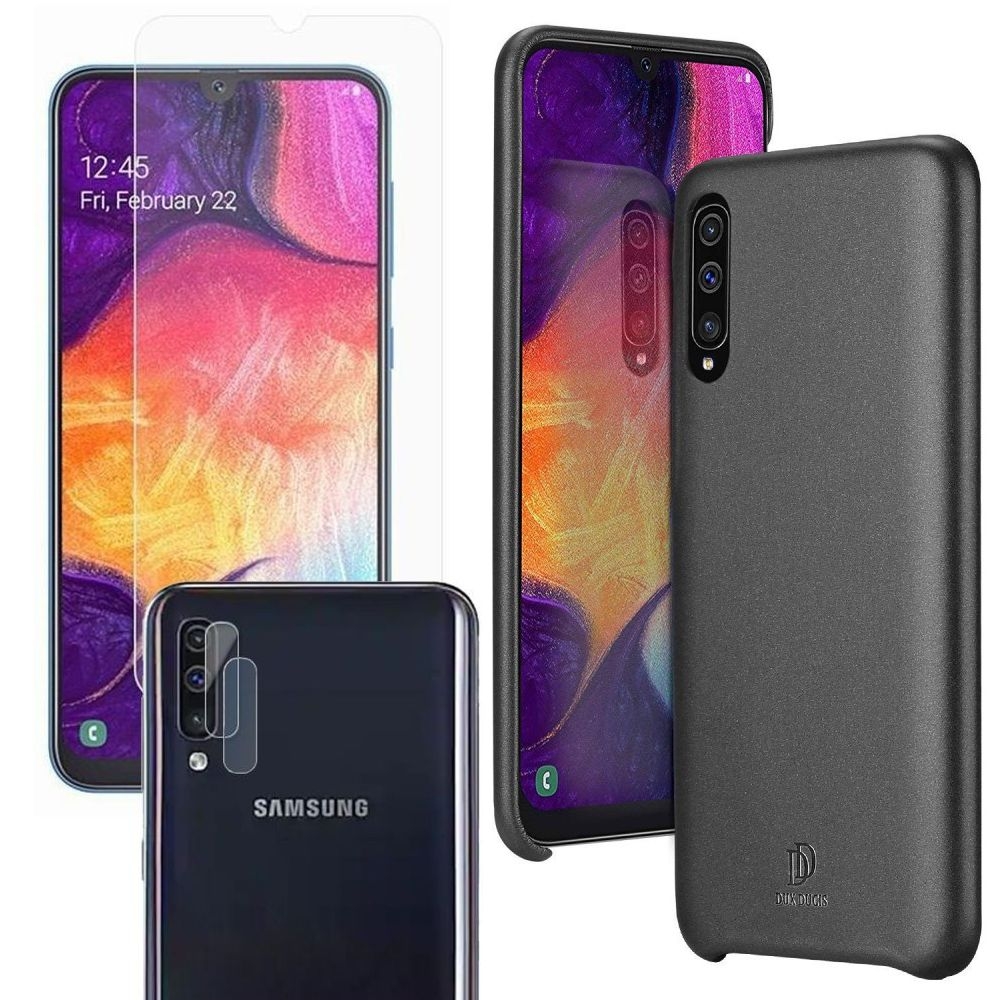 Samsung Galaxy A50 / A30s | Etui DUX DUCIS Skin Lite | Czarne + SZKŁO + Aparat