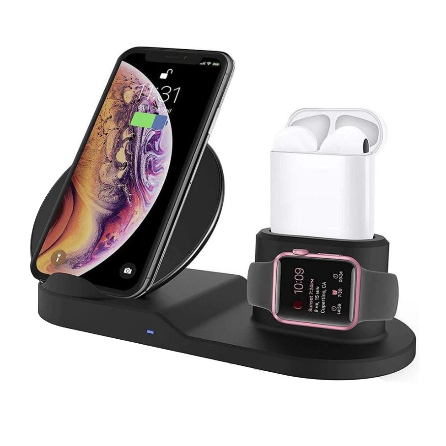 Stacja Smart 3w1 | Indukcyjna Ładowarka Qi | Apple iPhone Watch Airpods