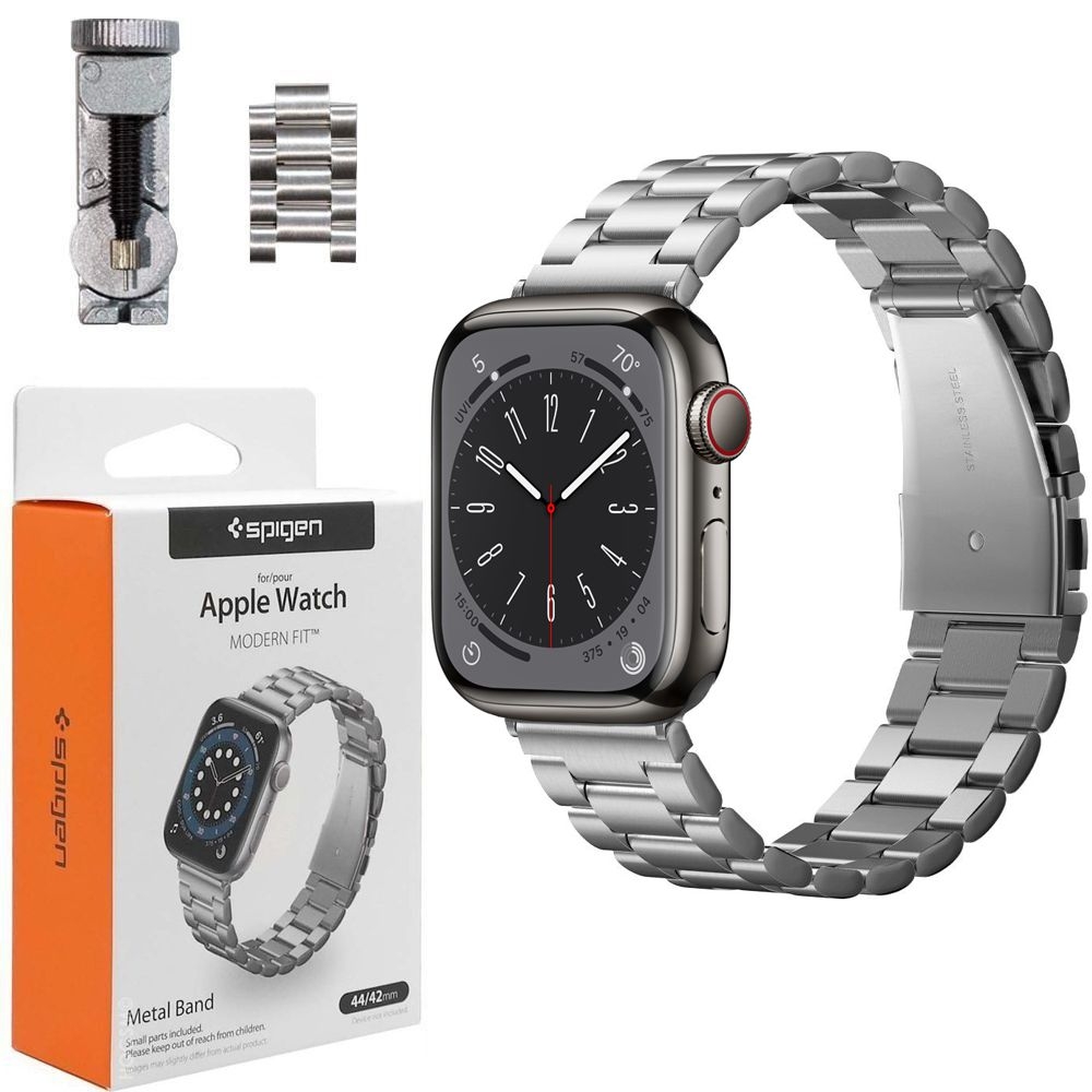 SPIGEN Modern Fit | Stalowa Bransoleta Pasek do Apple Watch 9/8 45mm
