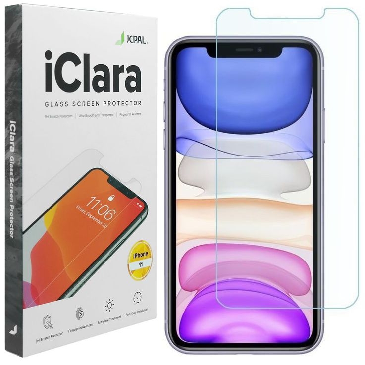 Apple iPhone 11 | Szkło Hartowane JCPAL iClara | 9H 2.5D | 0.26mm
