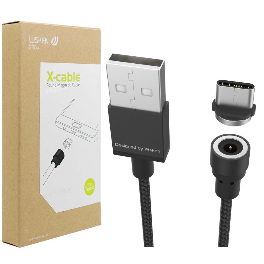 Magnetyczny Kabel WSKEN Round USB-C Type-C