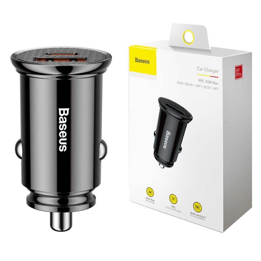 Baseus PPS | Ładowarka Samochodowa USB USB-C PD 3.0 QC 4.0+