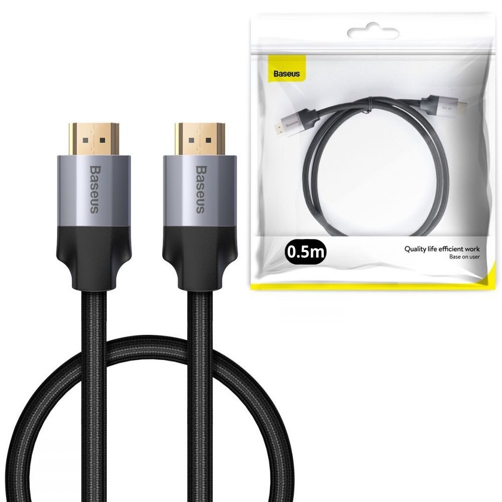 Baseus | Kabel HDMI 2.0 High Speed 4K 60Hz | 50cm