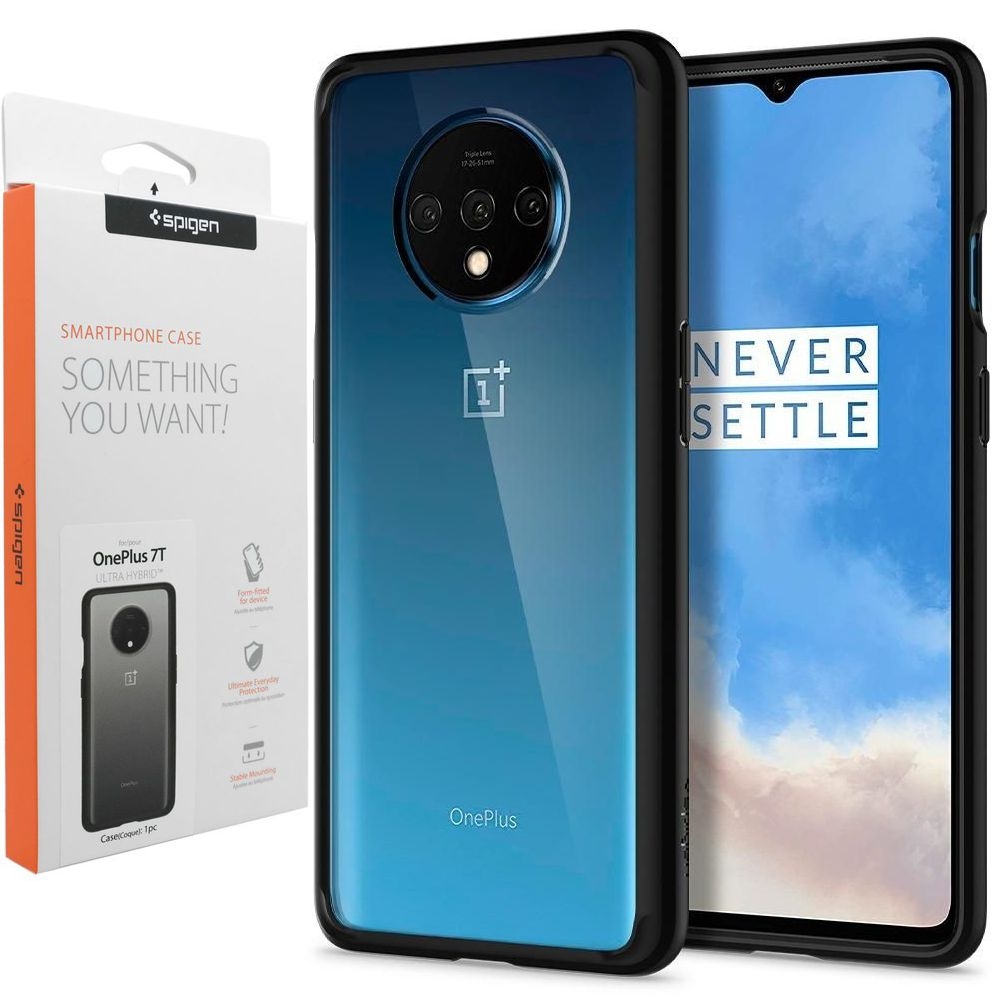 OnePlus 7T | Etui SPIGEN Ultra Hybrid | Matte Black