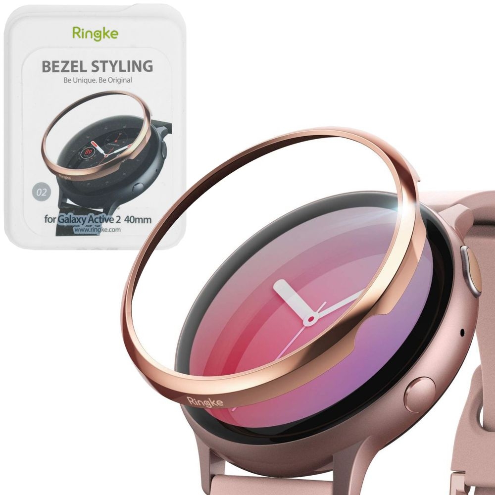 Samsung Galaxy Watch Active2 40mm | Ringke Bezel | Stalowa Nakładka na Tarczę