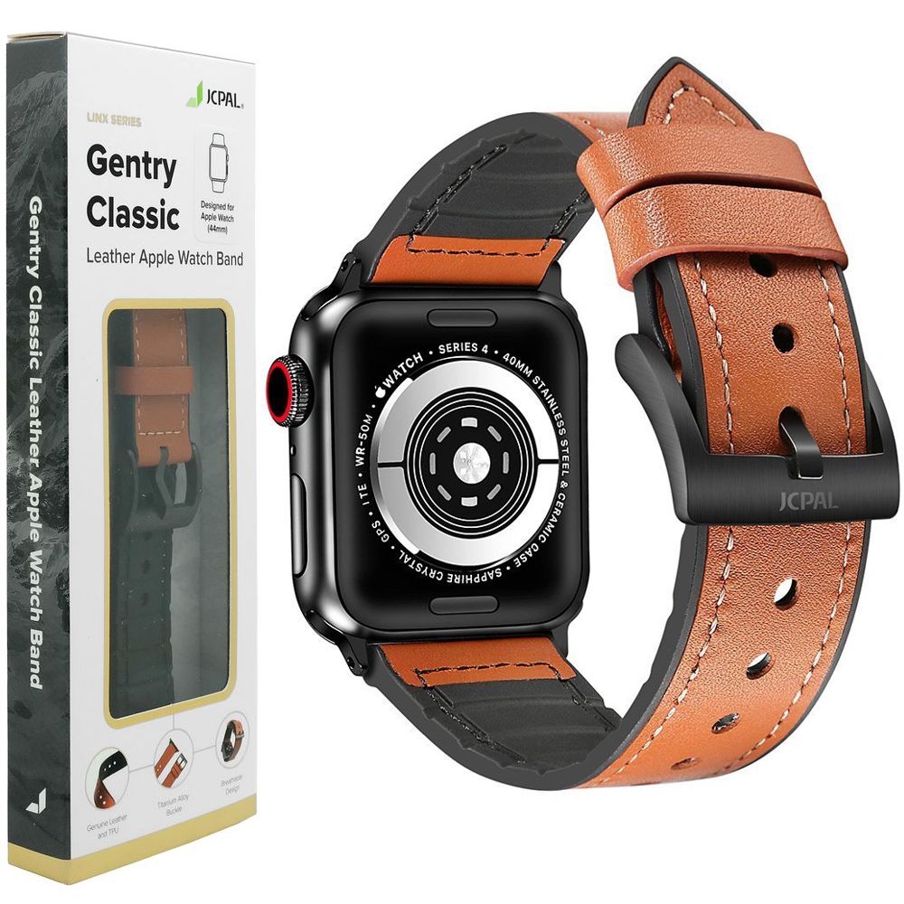 JCPAL Gentry Classic | Skórzany Pasek do Apple Watch 4/5/6/SE 44mm