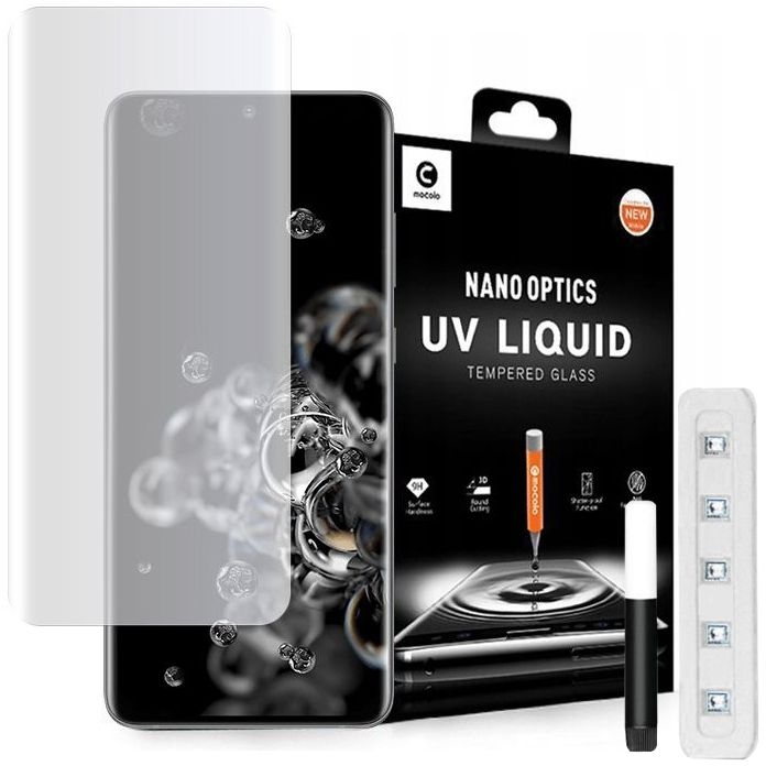 do Samsung Galaxy S20 Ultra | Szkło Hartowane MOCOLO UV | CAŁY EKRAN
