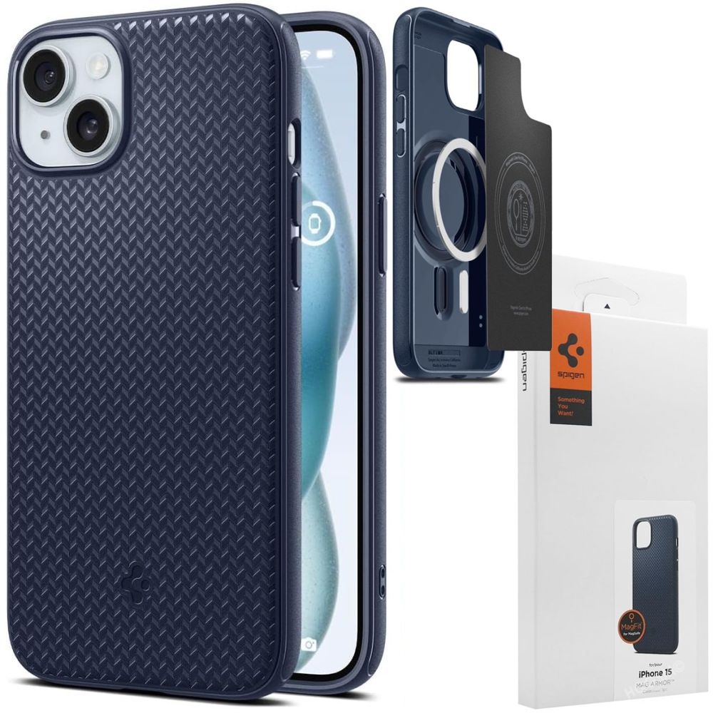 Etui SPIGEN Mag Armor | Navy Blue do Apple iPhone 15 |