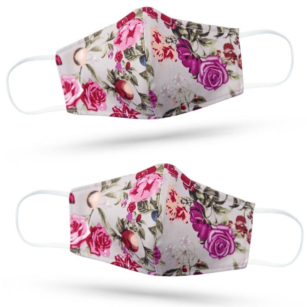 Maseczka Maska Ochronna na Twarz | Bawełniana | 3 warstwy – 2 sztuki