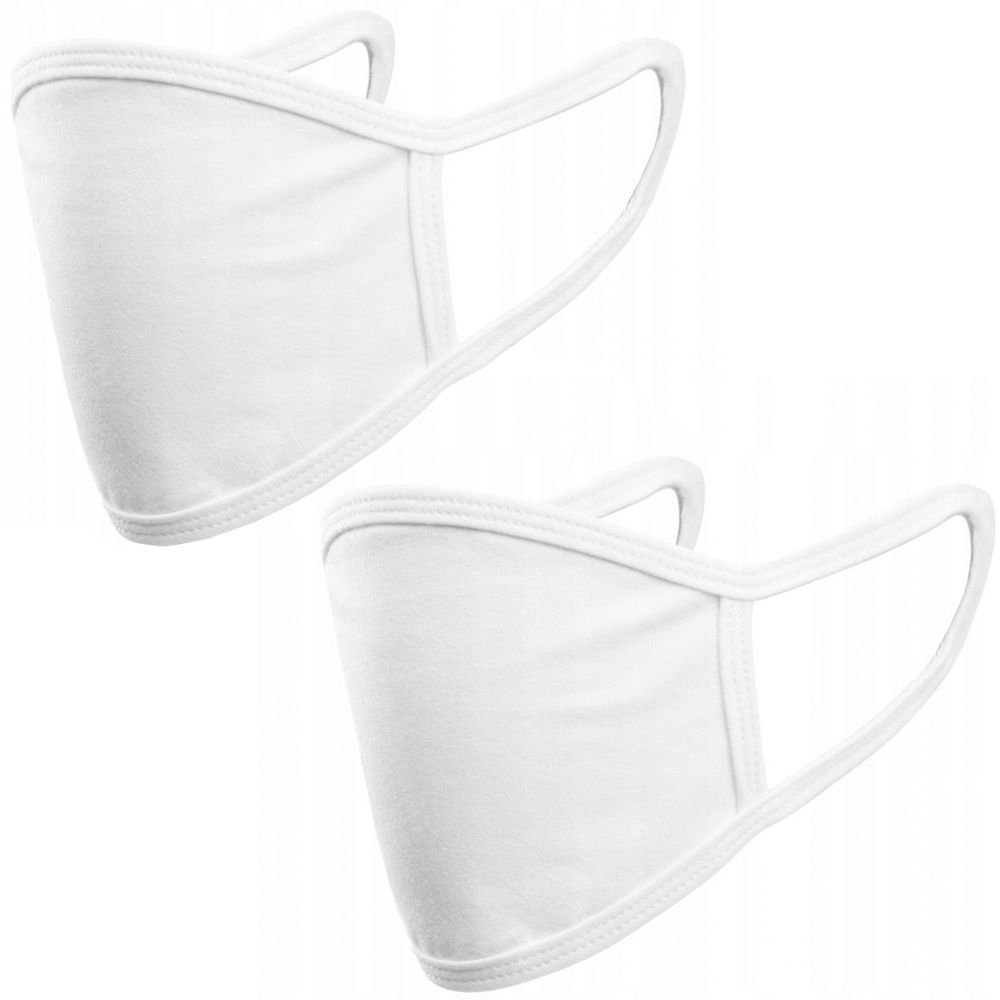 Maseczka Maska Ochronna na Twarz | Bawełniana Elastyczna | 2 warstwy – 2 sztuki