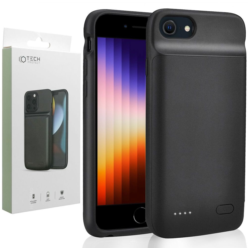 Etui Bateria Battery Case | 3200mAh | Black do Apple iPhone SE 2022 / 2020