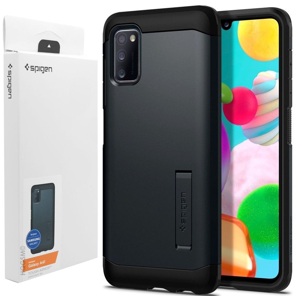 do Samsung Galaxy A41 | Etui SPIGEN Tough Armor | Metal Slate