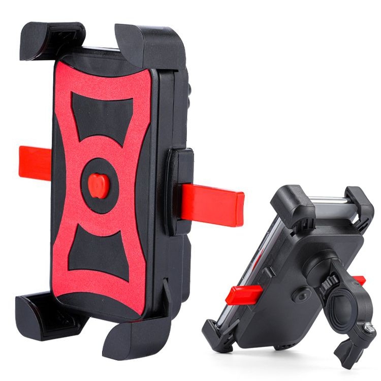 Bezpieczny Uchwyt Rowerowy na Telefon | Motor Rower Hulajnoga | Black&#038;Red