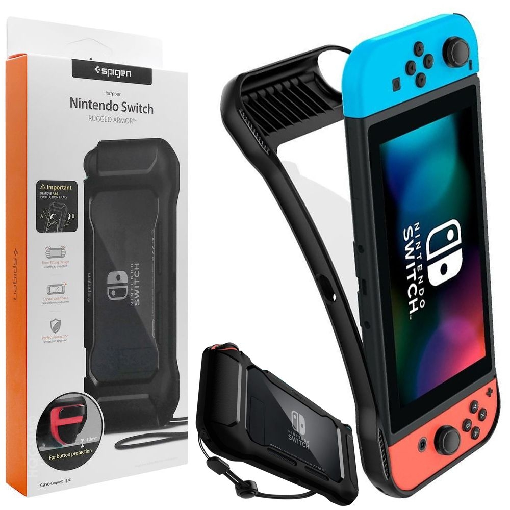 Etui SPIGEN Rugged Armor | Black do Nintendo Switch