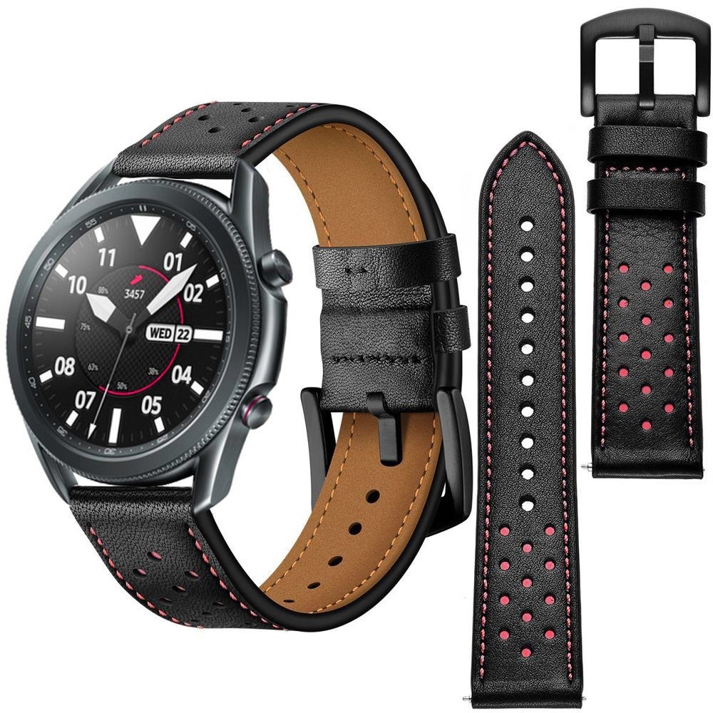Skórzany Pasek Leather Strap Stitch do Samsung Galaxy Watch 3 45mm