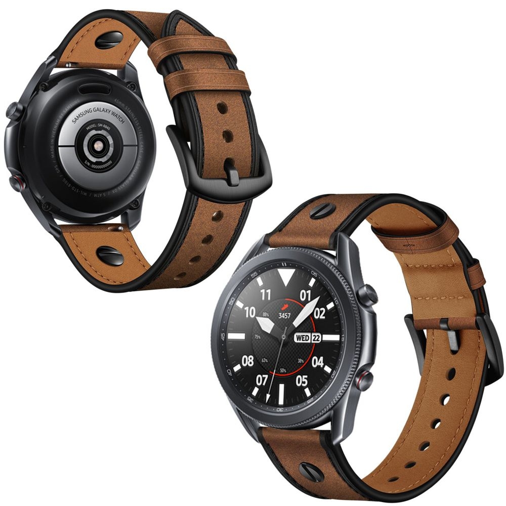 Skórzany Pasek Leather Screw Strap do Samsung Galaxy Watch 3 45mm
