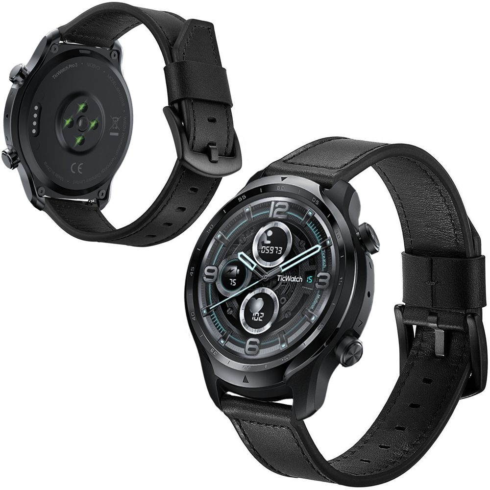 Skórzany Pasek Leather Strap Classic do Mobvoi TicWatch Pro 3