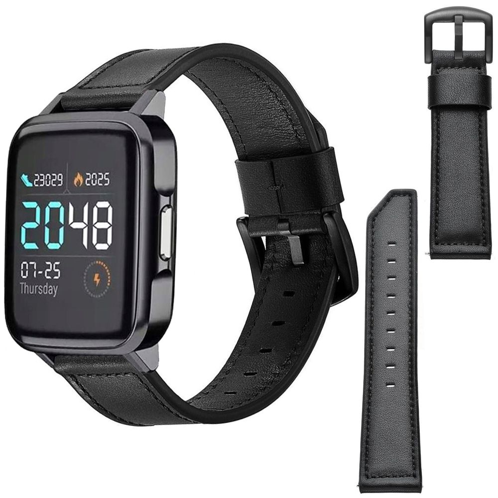 Skórzany Pasek Leather Strap Classic do Xiaomi Haylou LS01 / LS02