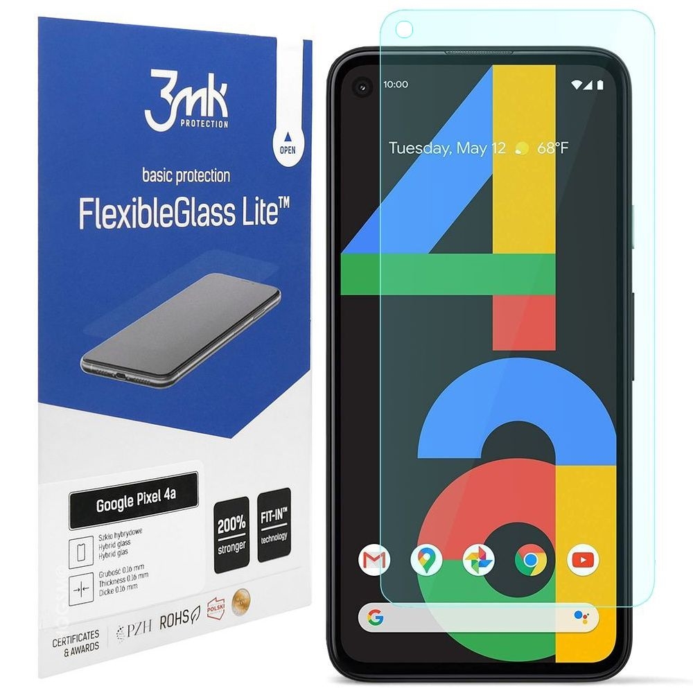 3mk Flexible Glass Lite | Nietłukące Szkło Hybrydowe do Google Pixel 4a