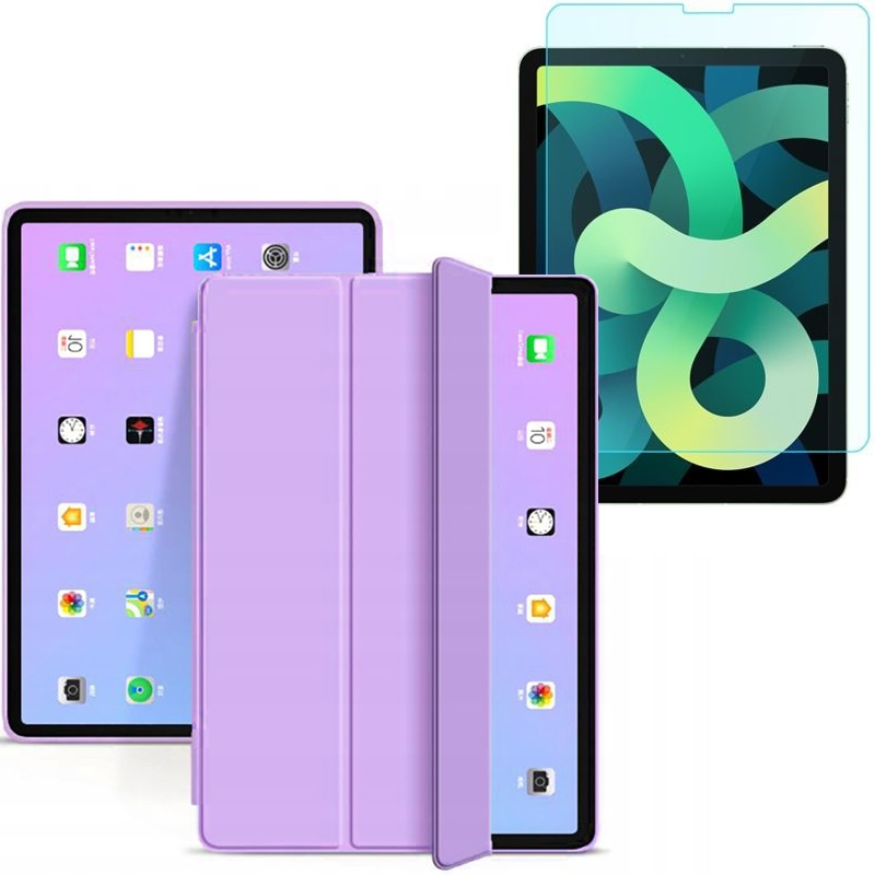 Zamykane Etui Smart Case | Violet + SZKŁO do Apple iPad Air 5 / 4