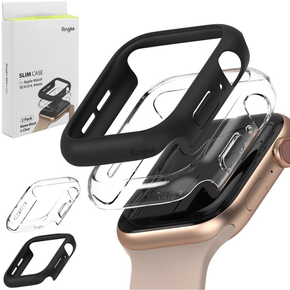 Etui RINGKE Slim Case | 2 sztuki do Apple Watch 4/5/6/SE 44mm