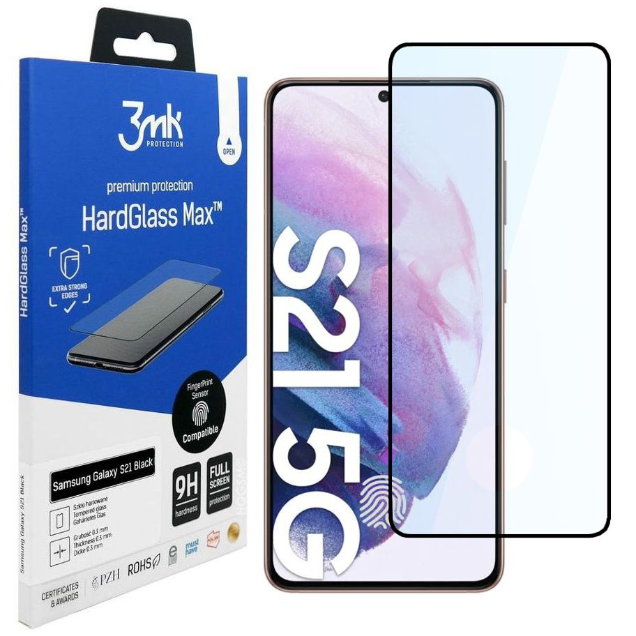 3mk Szkło Hartowane HardGlass Max | Full Cover do Samsung Galaxy S21 5G