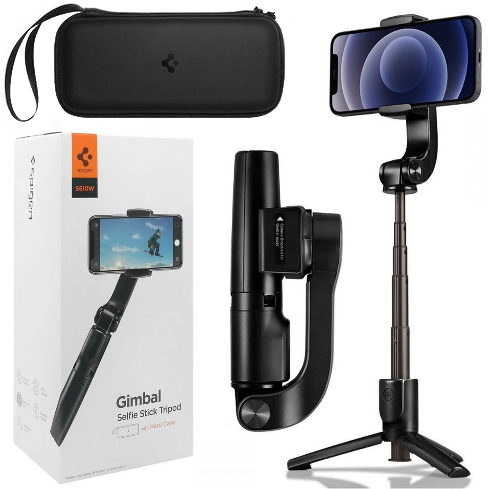 SPIGEN S610W | Gimbal Selfie Stick | Rozsuwany Tripod z Pilotem Bluetooth
