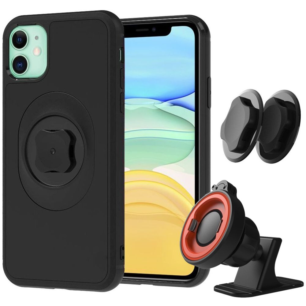 Hi5 Quick Mount | Etui z Zapięciem + Uchwyt do Deski Rozdzielczej do Apple iPhone 11