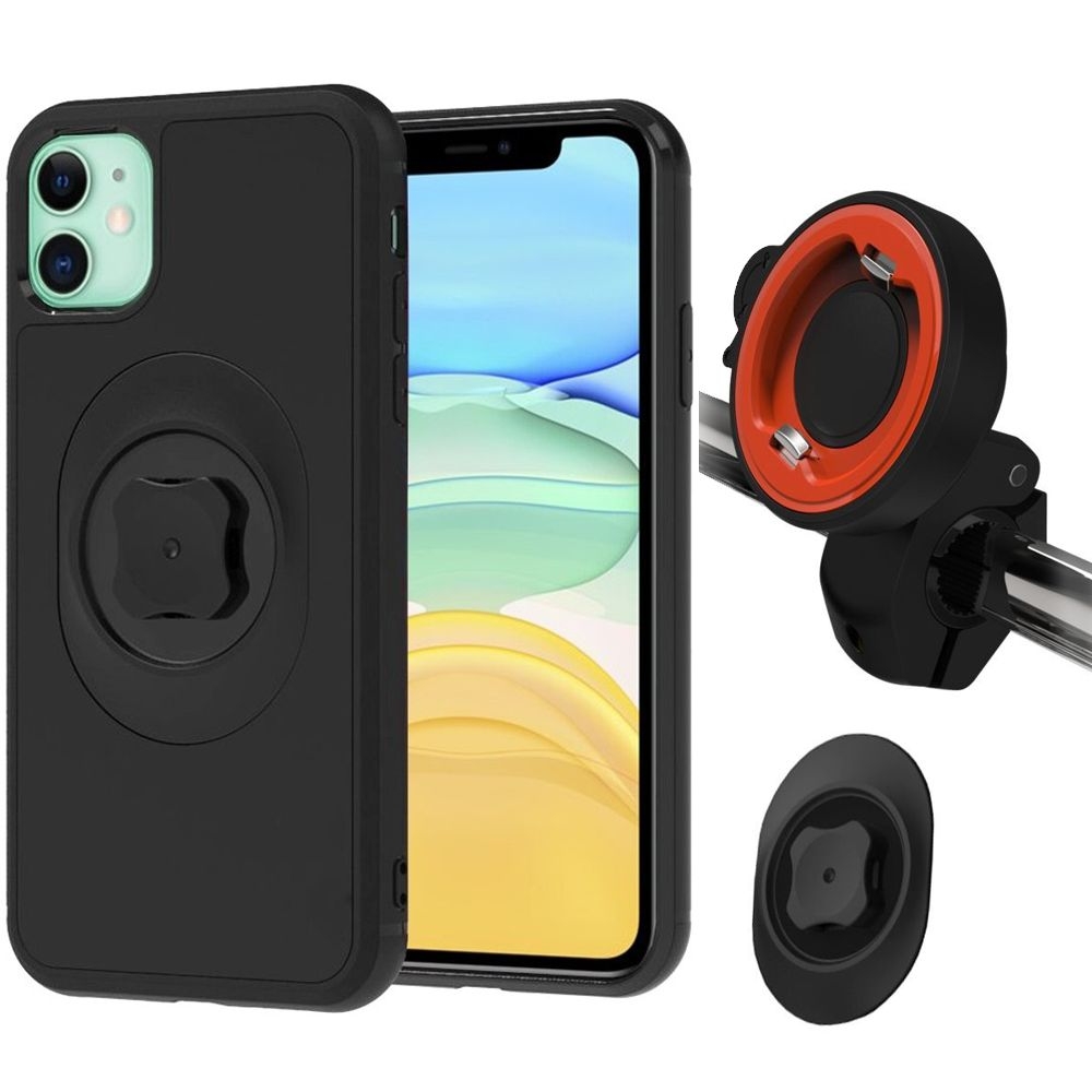Hi5 Quick Mount | Etui z Zapięciem + Uchwyt do Lusterka Motor Rower do Apple iPhone 11