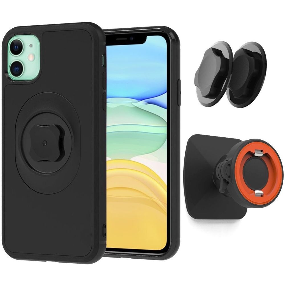 Hi5 Quick Mount | Etui z Zapięciem + Uchwyt Ścienny do Apple iPhone 11