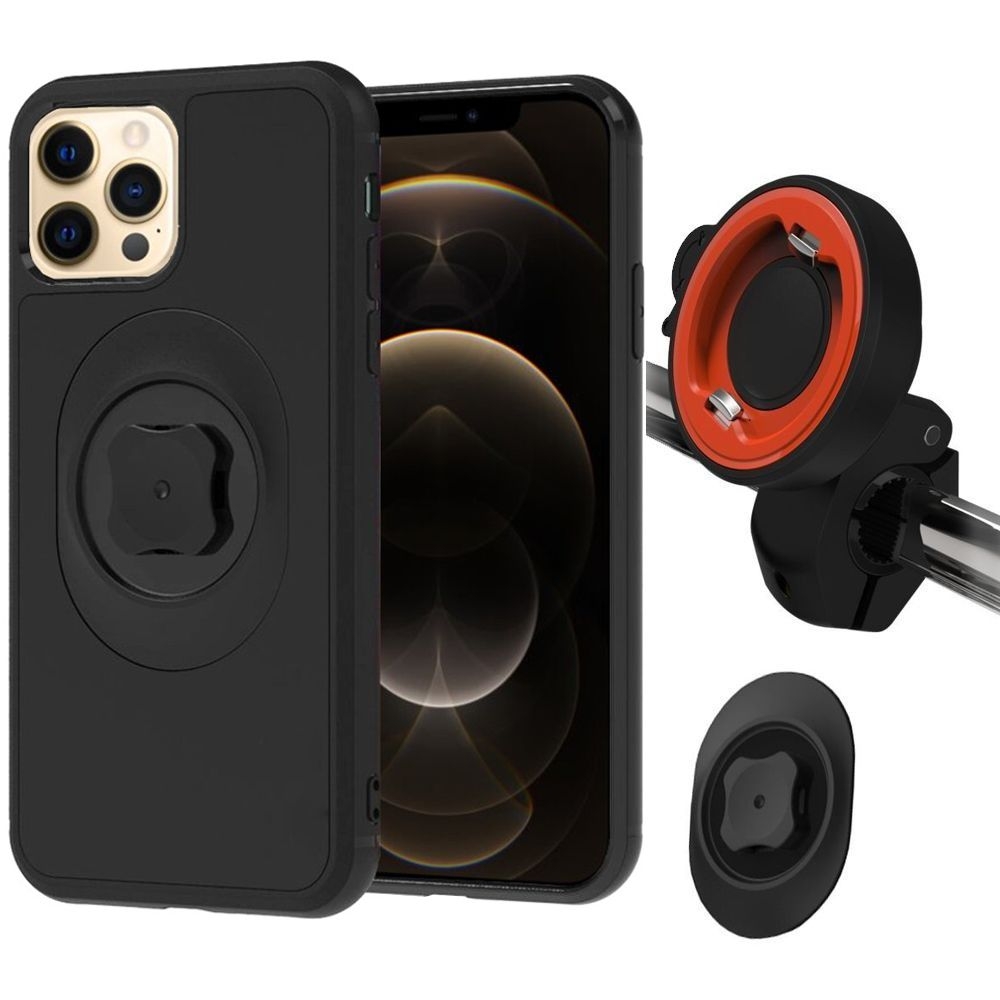 Hi5 Quick Mount | Etui z Zapięciem + Uchwyt do Lusterka Motor Rower do Apple iPhone 12 Pro Max