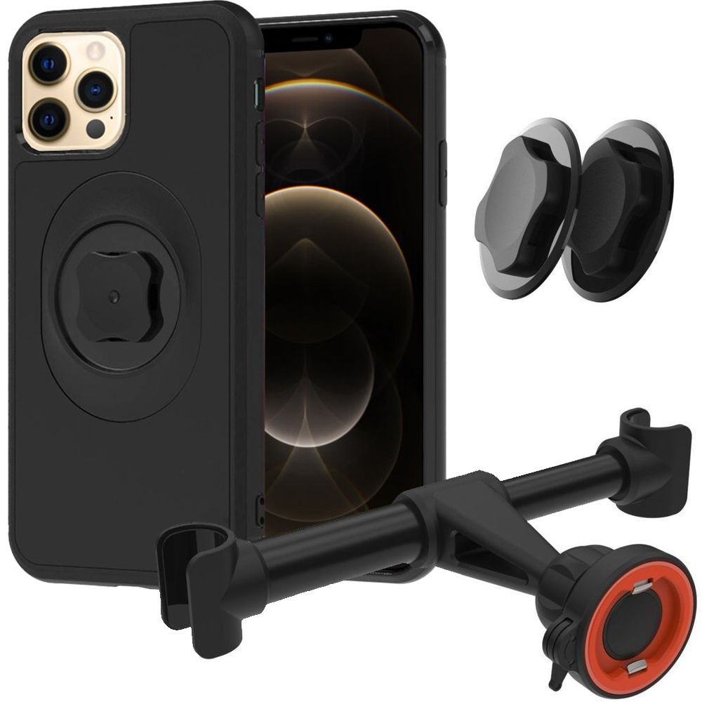 Hi5 Quick Mount | Etui z Zapięciem + Uchwyt Samochodowy na Zagłówek do Apple iPhone 12 Pro Max