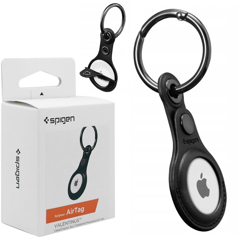SPIGEN Valentinus | Skórzane Etui Brelok Zawieszka do Apple AirTag
