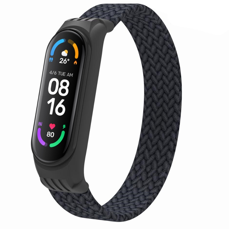 Sportowa Pleciona Opaska Gumka | Pasek SOLO do Xiaomi Mi Smart Band 6 NFC