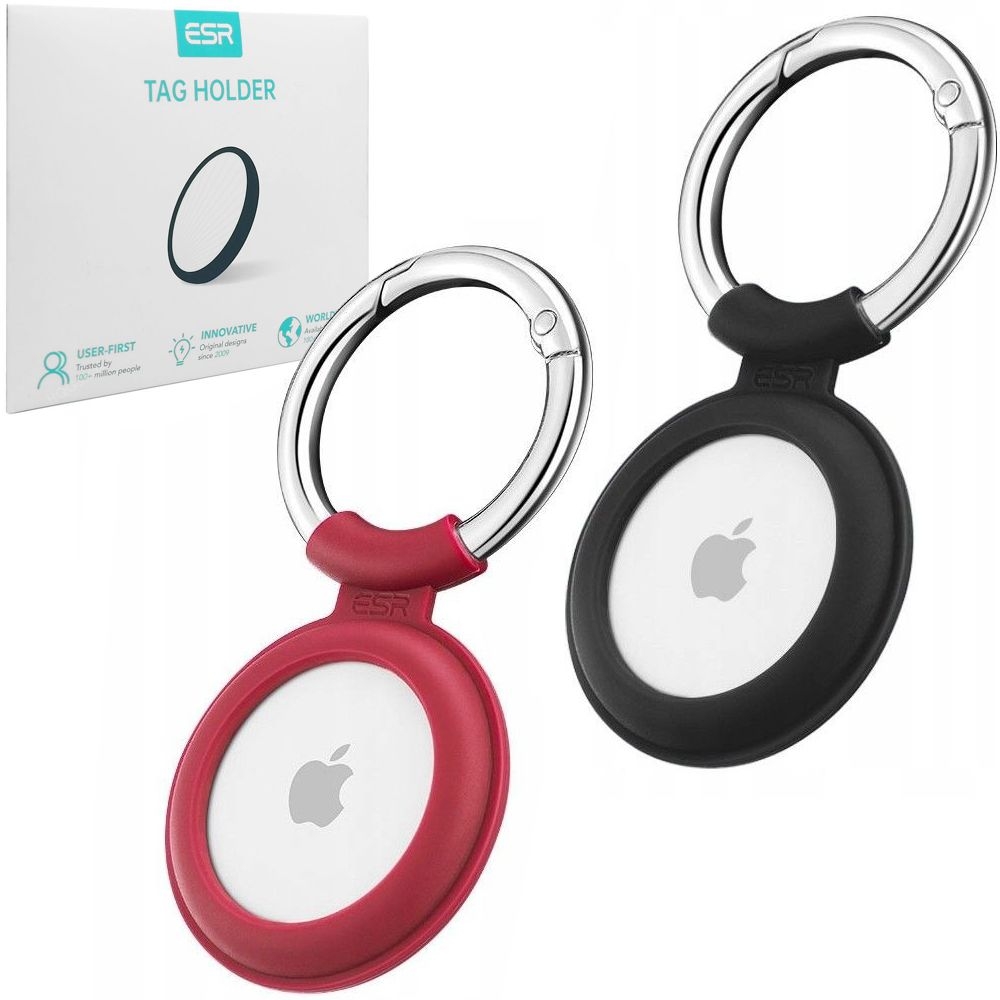 ESR Cloud | Silikonowe Etui Brelok Zawieszka | 2szt do Apple AirTag