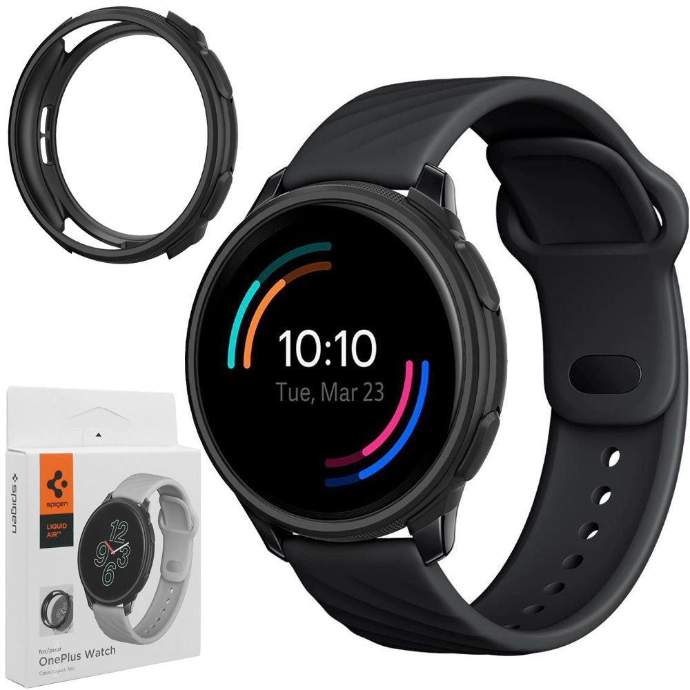 Etui SPIGEN Liquid Air | Matte Black do OnePlus Watch
