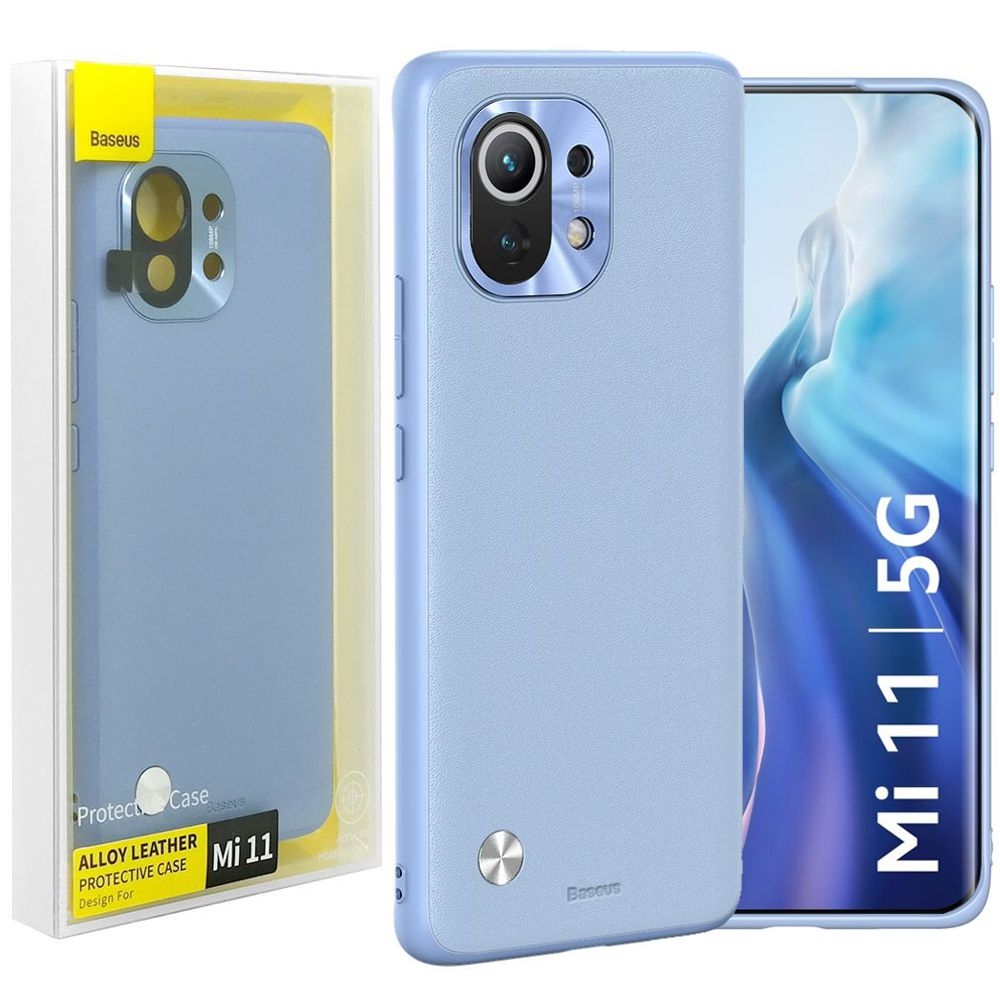 Baseus Leather Alloy | Skórzane Etui z Osłoną Aparatu do Xiaomi Mi 11 5G