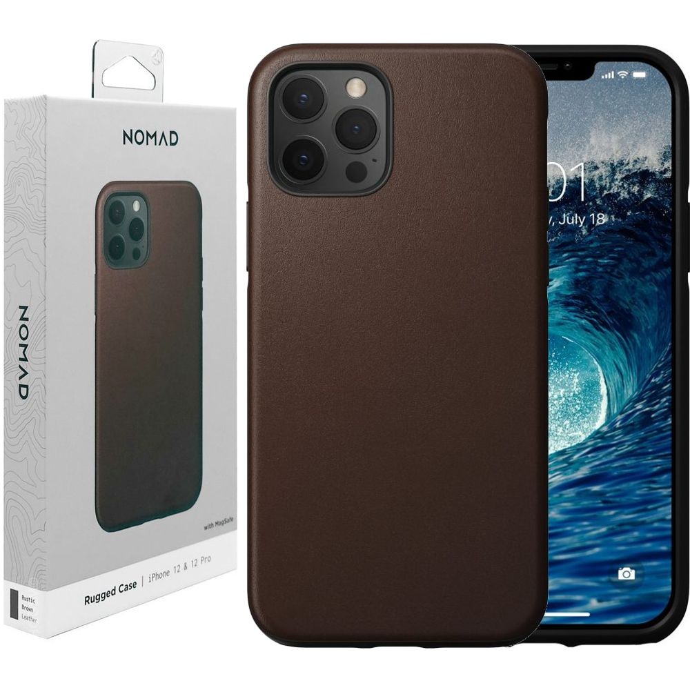 Skórzane Etui NOMAD MagSafe Leather Rugged Case do Apple iPhone 12/12 Pro