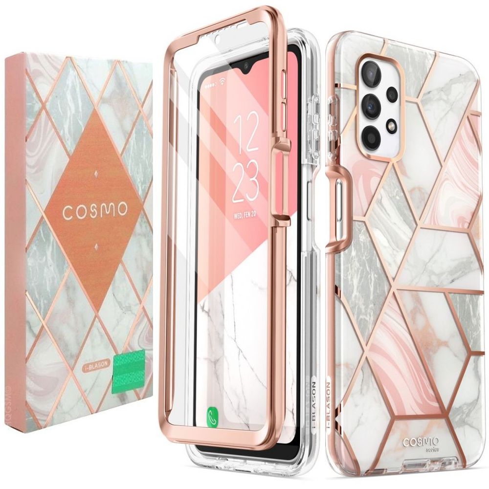 Etui SUPCASE Cosmo Marble Obudowa Przód Tył na CAŁY Samsung Galaxy A32 5G
