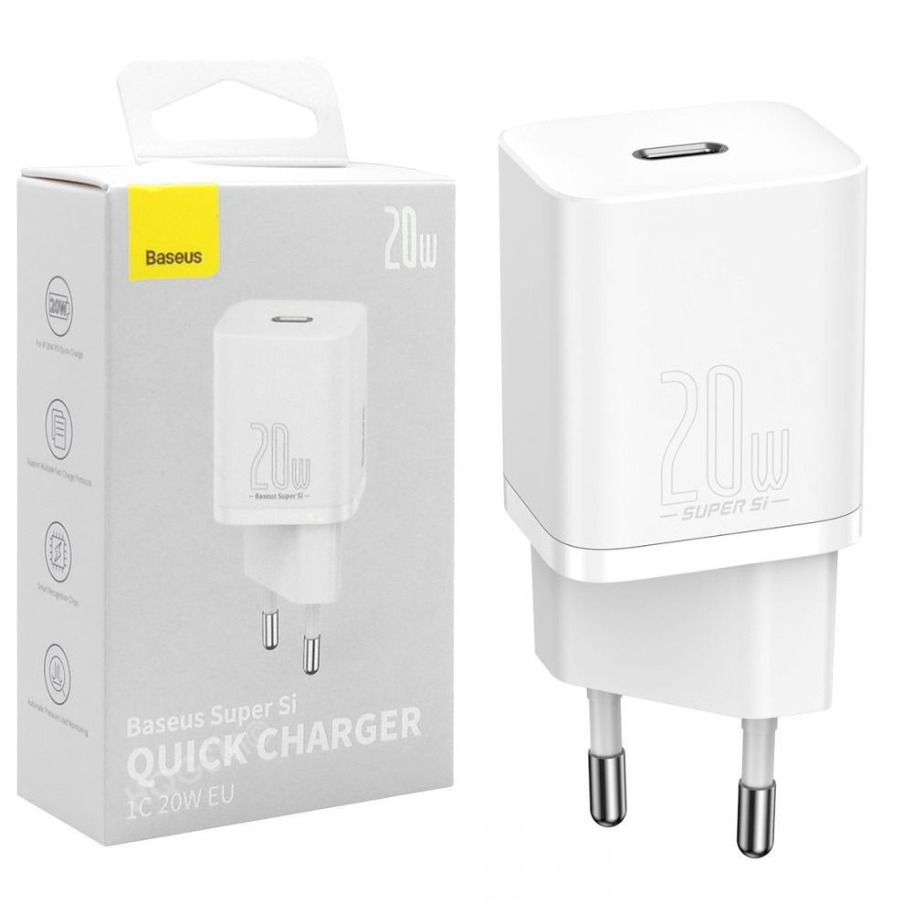 Baseus Super SI | Ładowarka Sieciowa USB-C 20W
