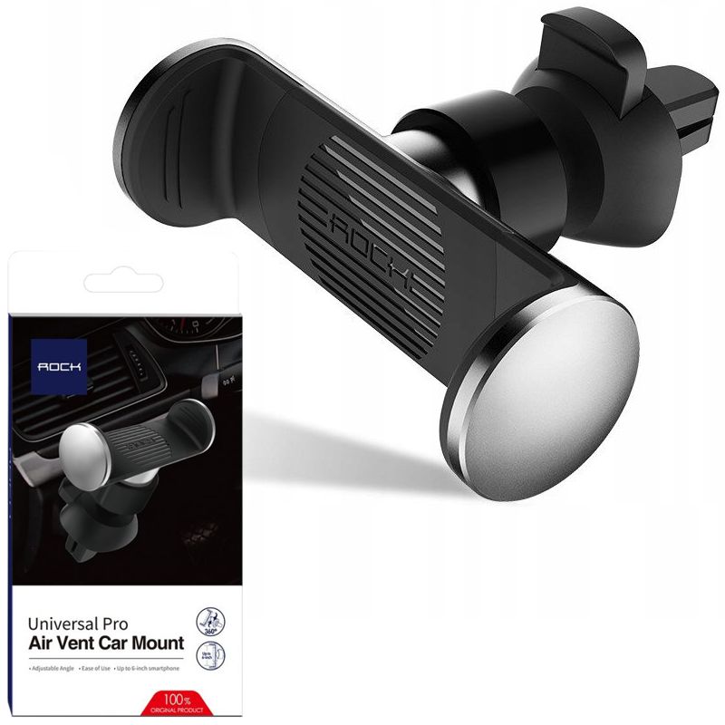 Rock Pro Air | Uchwyt do Kratki Wlotu Powietrza | Srebrny