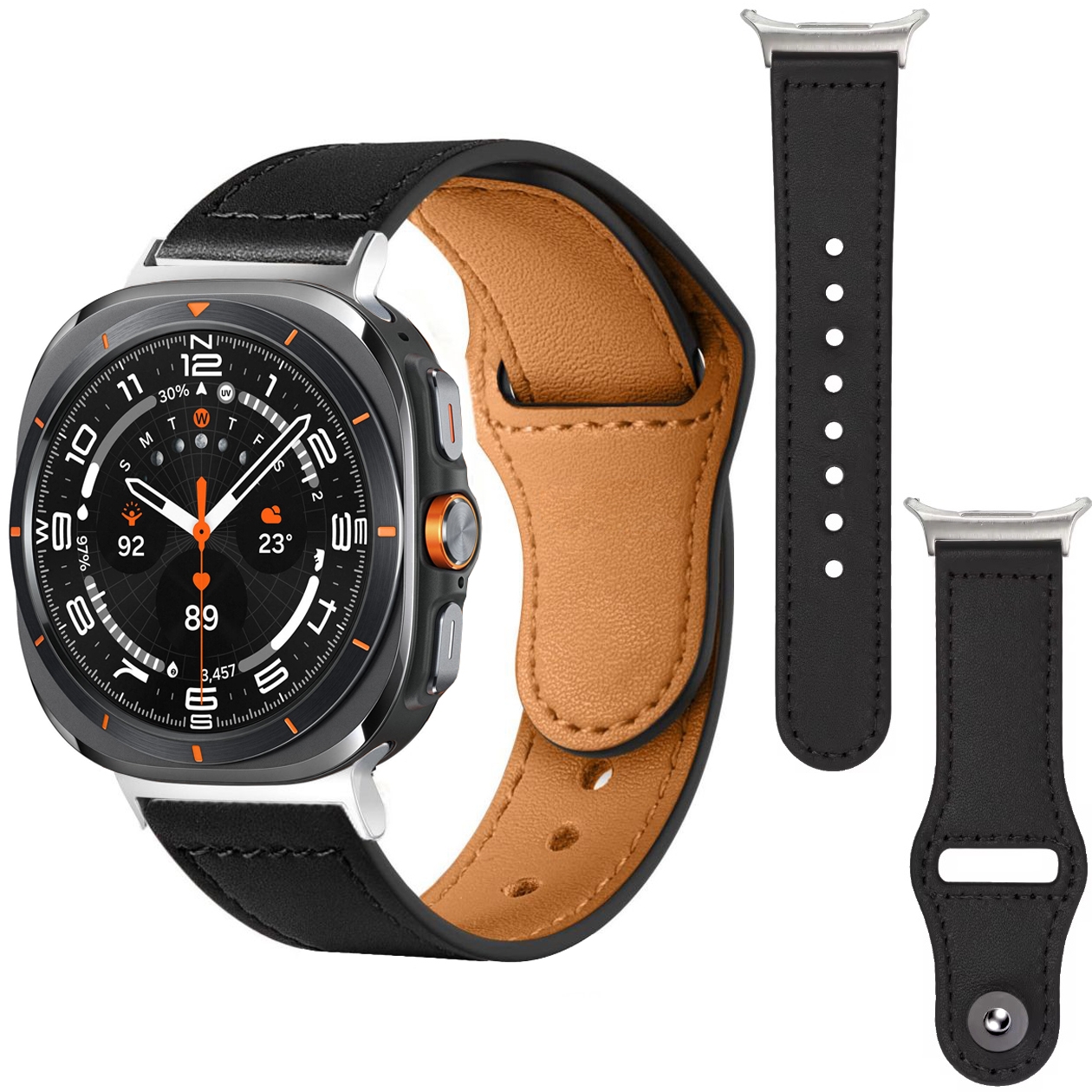 Skórzany Pasek Leather Strap FIT do Samsung Galaxy Watch Ultra